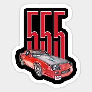 555 CarCar Sticker